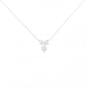 【新品】K18WG ダイヤモンド ネックレス 0.180CT