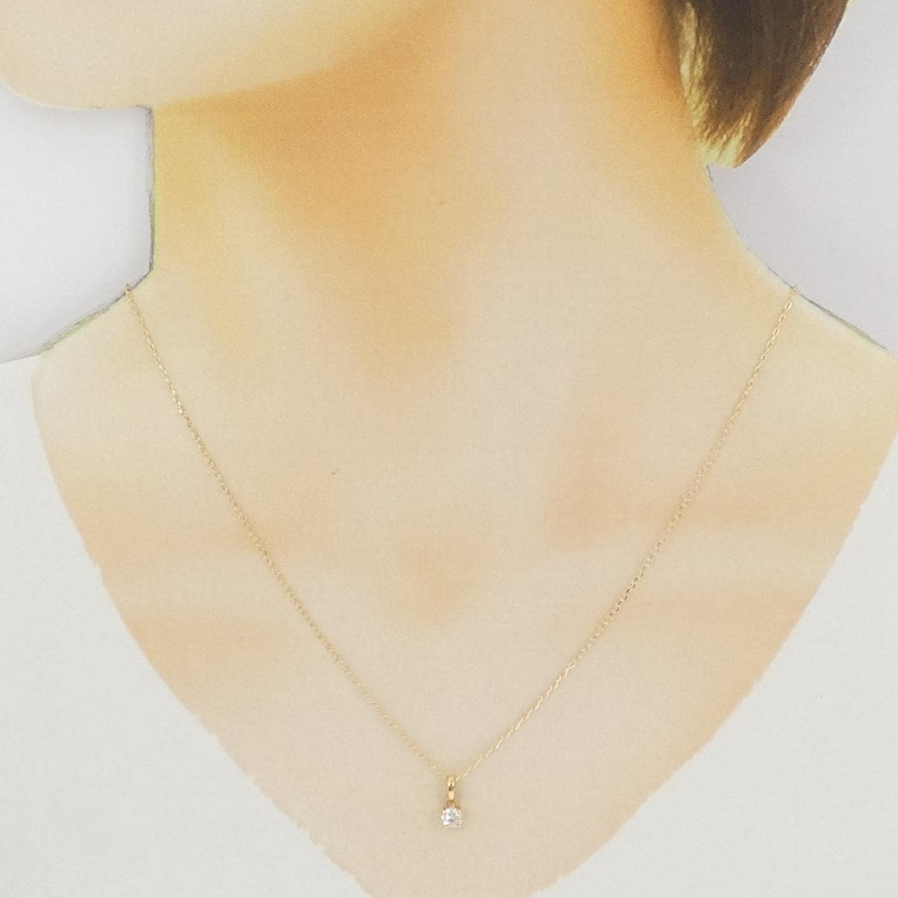 K18YG ダイヤモンド ネックレス 0.21CT