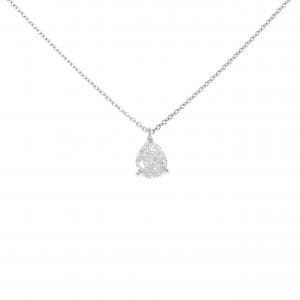 【リメイク】PT900/PT850 ダイヤモンド ネックレス 1.011CT F SI1 ペアシェイプ
