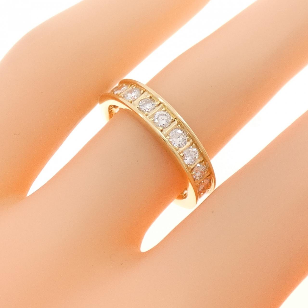 K18YG フルエタニティ ダイヤモンド リング 1.02CT