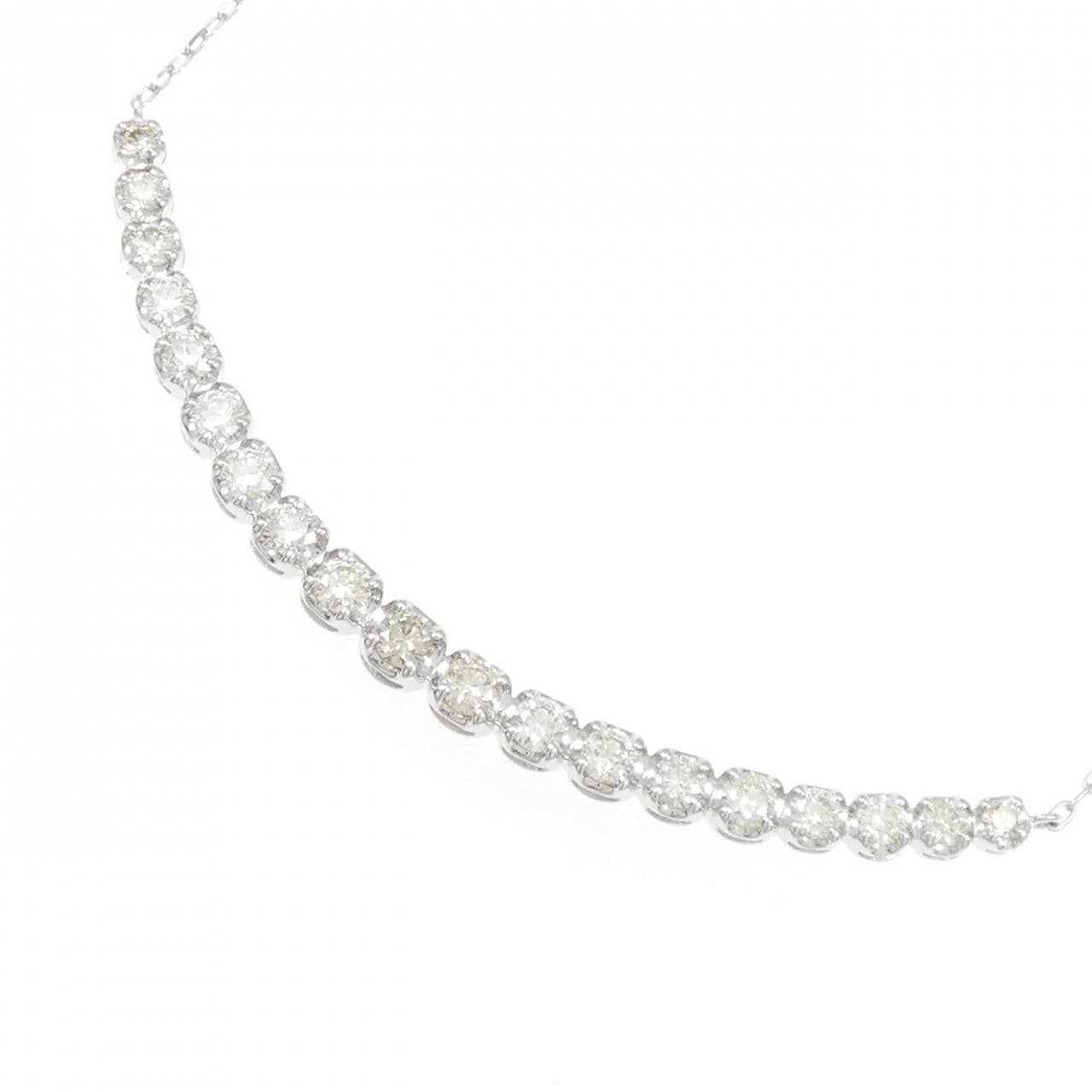 PT900/PT850 ダイヤモンド ネックレス 1.00CT