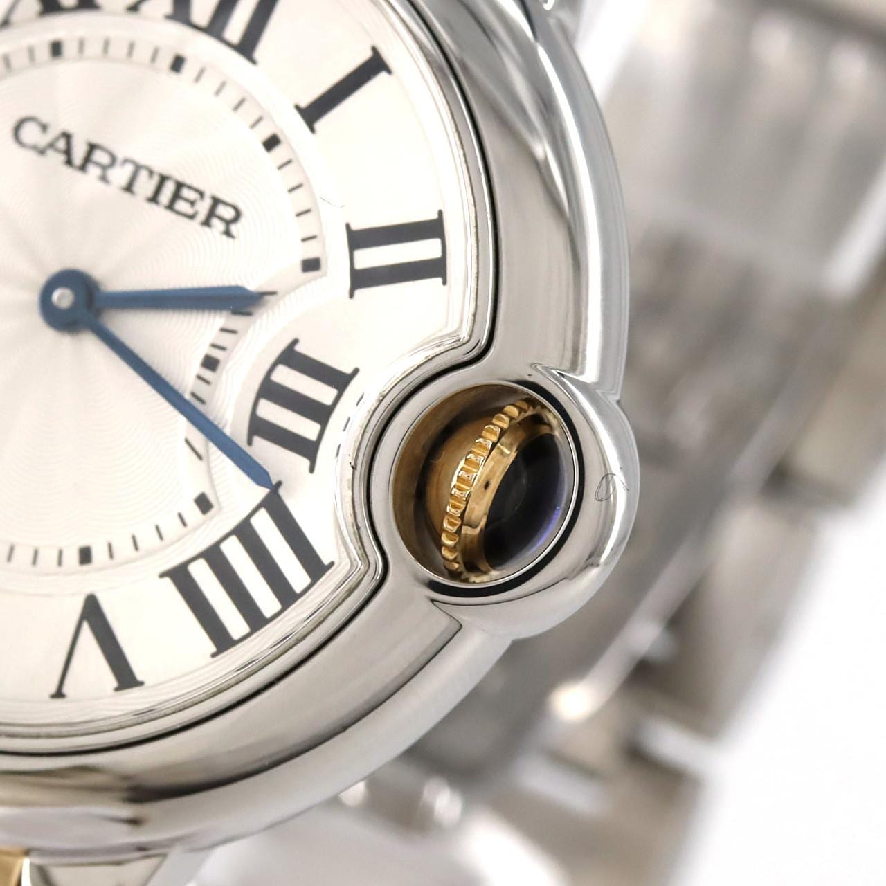 カルティエ バロンブルーMM コンビ W69008Z3 SSxYG クォーツ