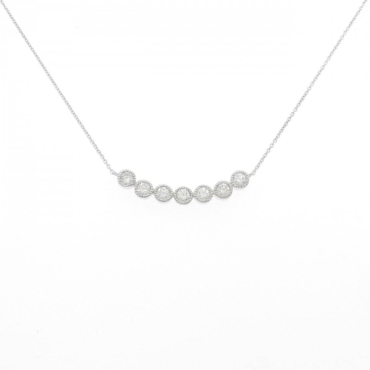 K18WG ダイヤモンド ネックレス 0.56CT