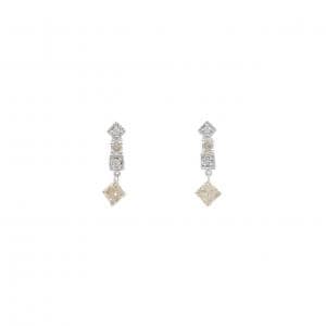 K18WG ダイヤモンド ピアス 0.30CT