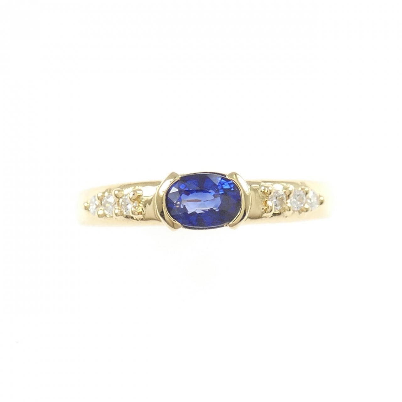 K18YG サファイヤ リング 0.462CT