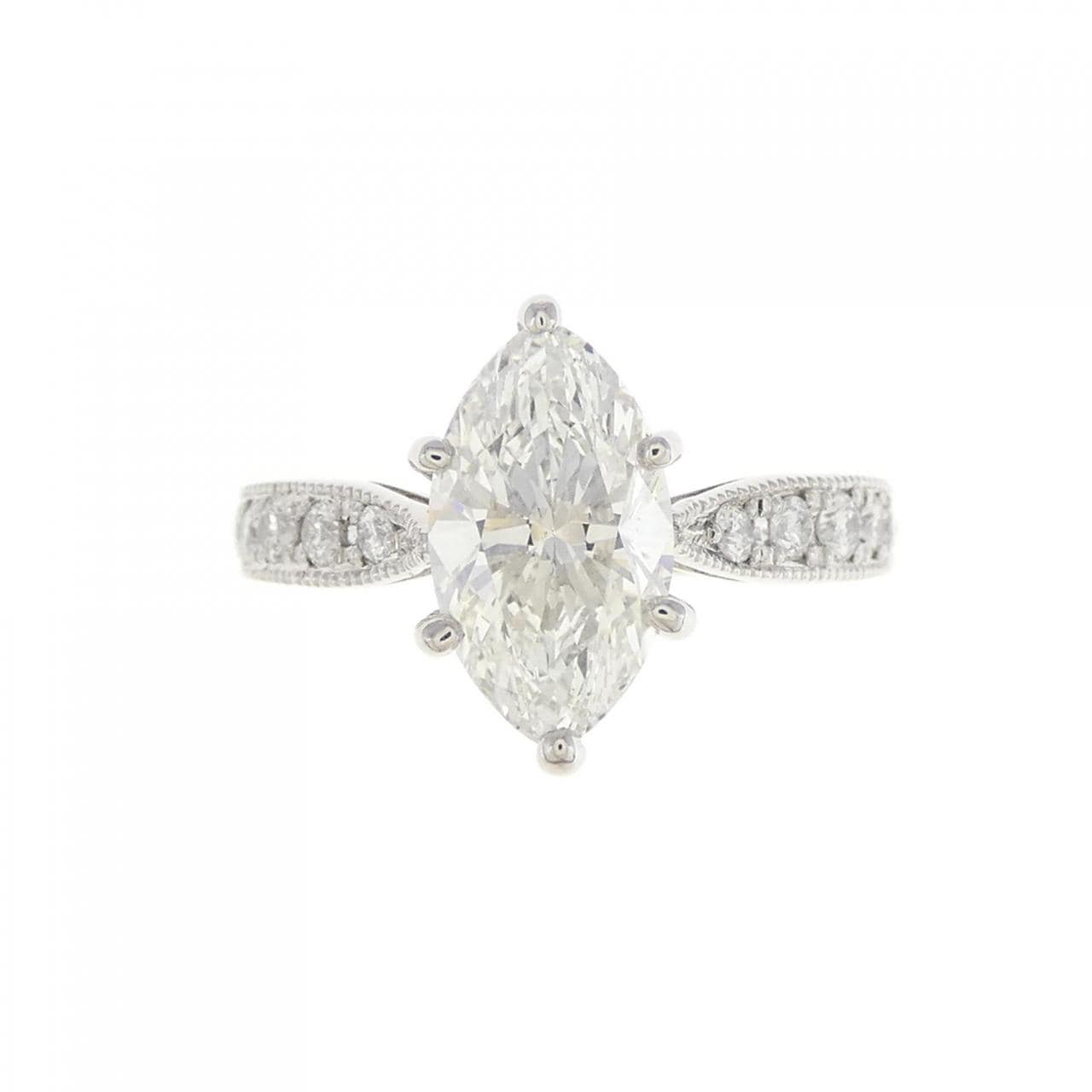 [Remake] PT Diamond Ring 1.648CT G SI1 Marquise Cut