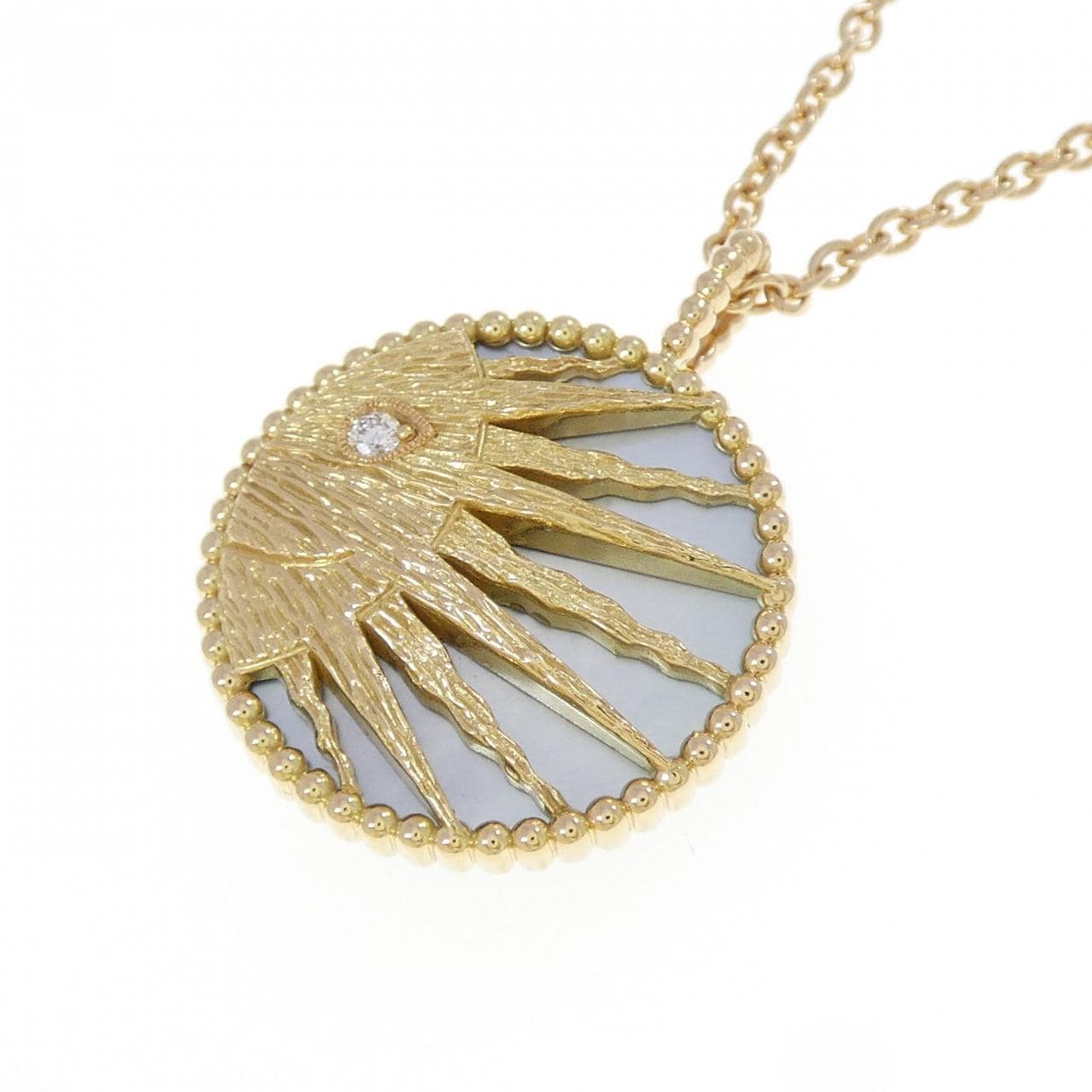 クリスチャンディオール ローズ セレステ メダリヨン ネックレス