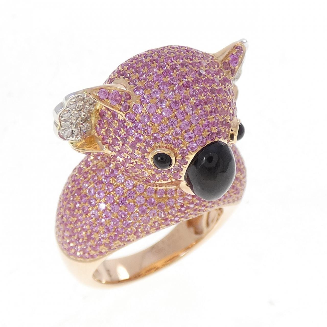 K18PG/K18WG コアラ サファイヤ リング 4.568CT