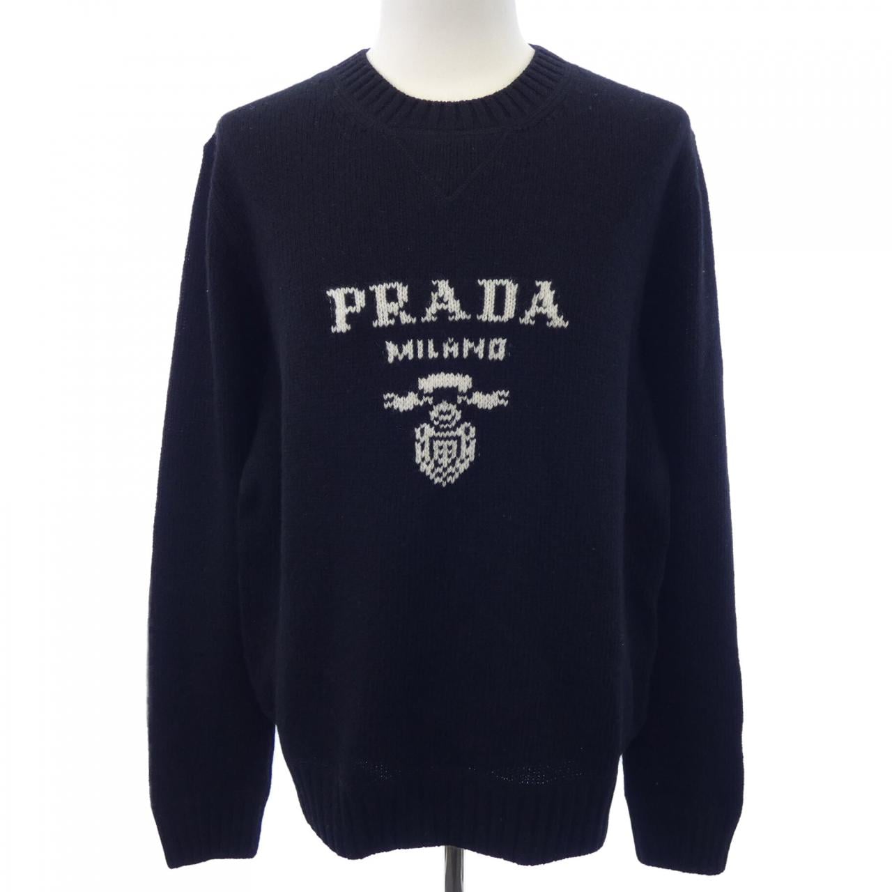 プラダ PRADA ウール×カシミヤクルーネックセーター UMB223 S211 1YMW ニット