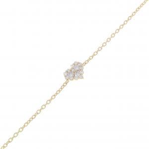 K18YG ハート ダイヤモンド ブレスレット 0.21CT