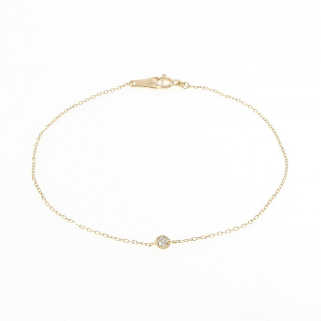 アガット ダイヤモンド ブレスレット 0.03CT