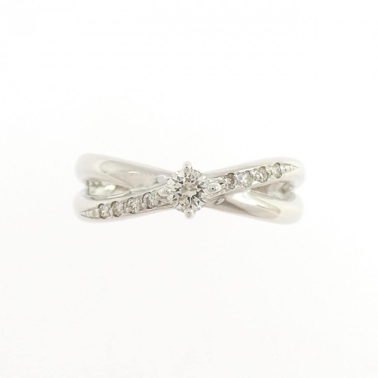K18WG ダイヤモンド リング 0.20CT