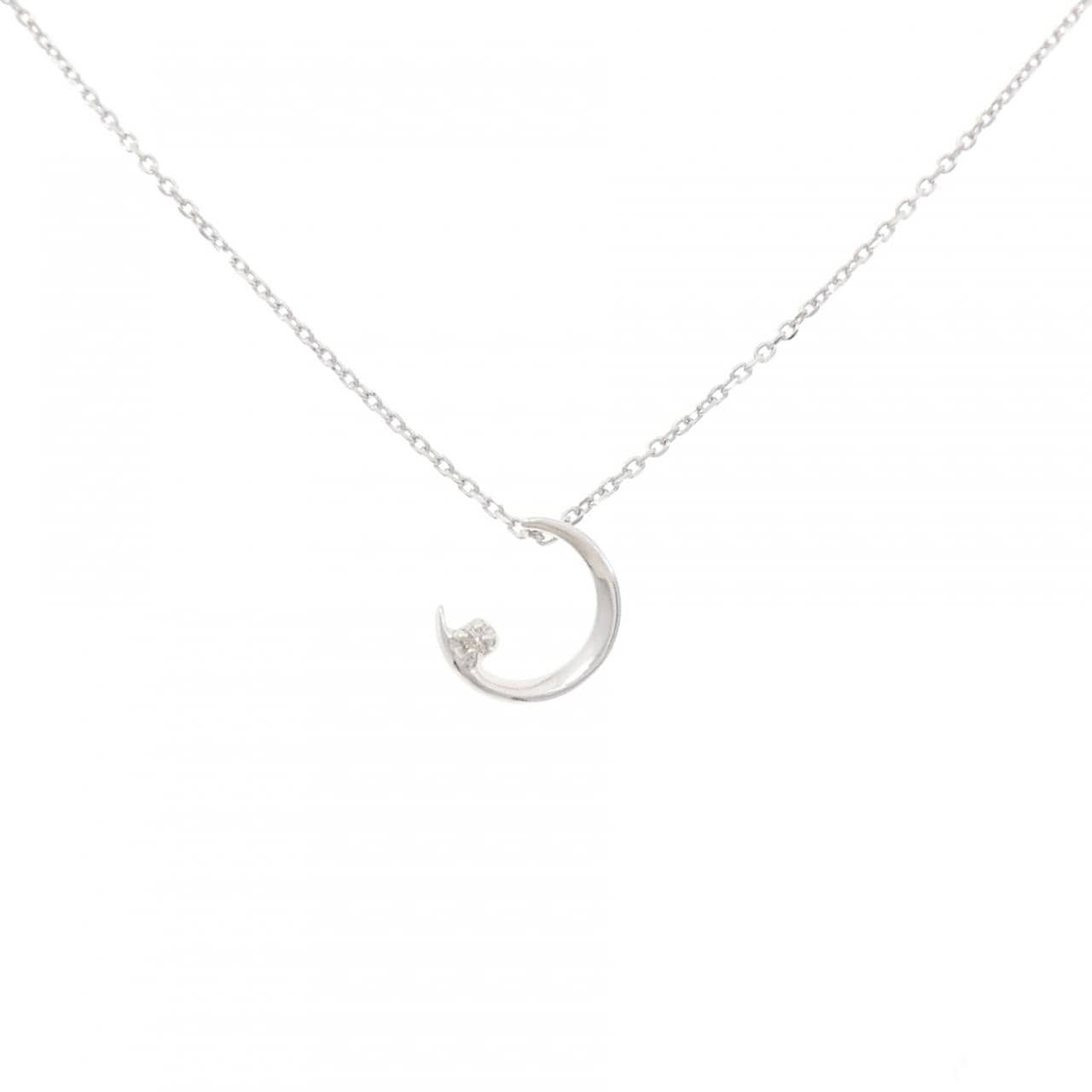 K10WG ダイヤモンド ネックレス 0.01CT