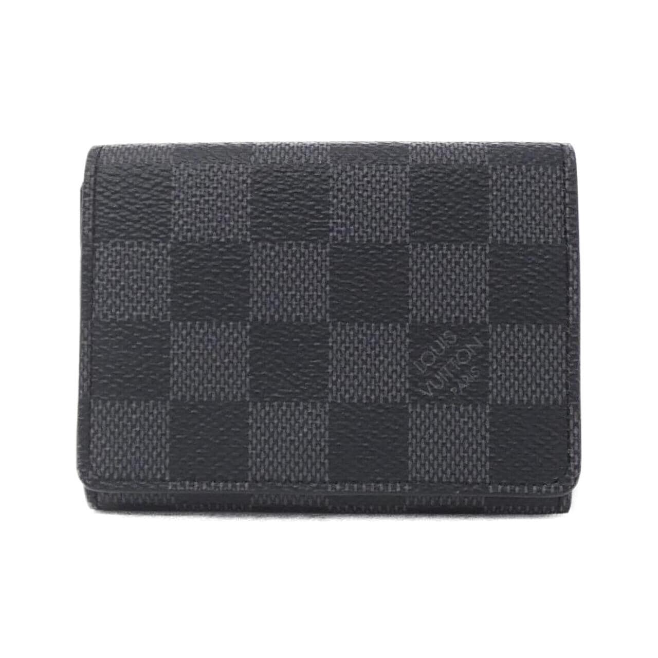 LOUIS VUITTON Vuitton Damier Graphite Anvelop Carte de Visite N63338 Card Case