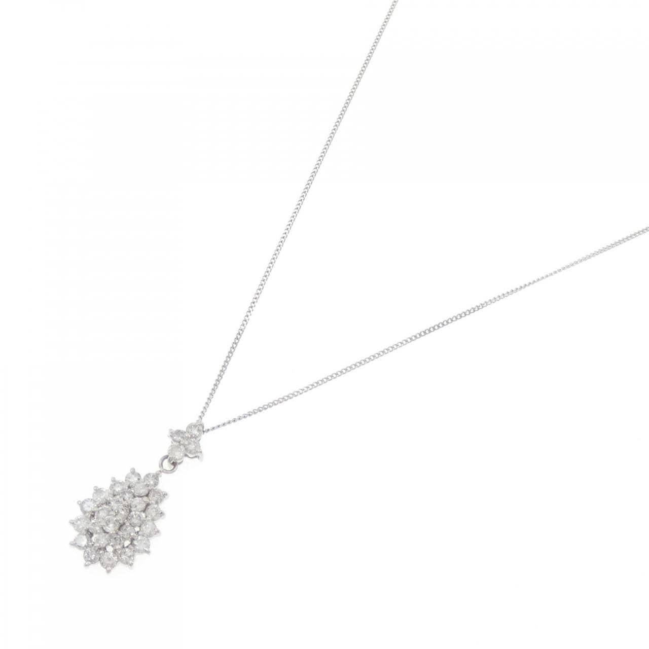 PT900/PT850 ダイヤモンド ネックレス 1.00CT