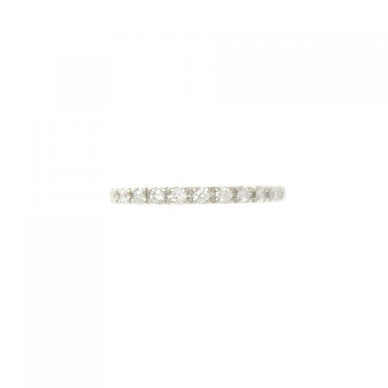 PT950 ハーフエタニティ ダイヤモンド ピンキーリング 0.11CT