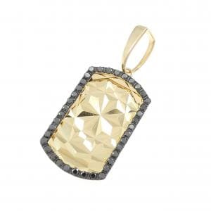 【新品】K18YG/K18BG ダイヤモンド ペンダント 0.45CT