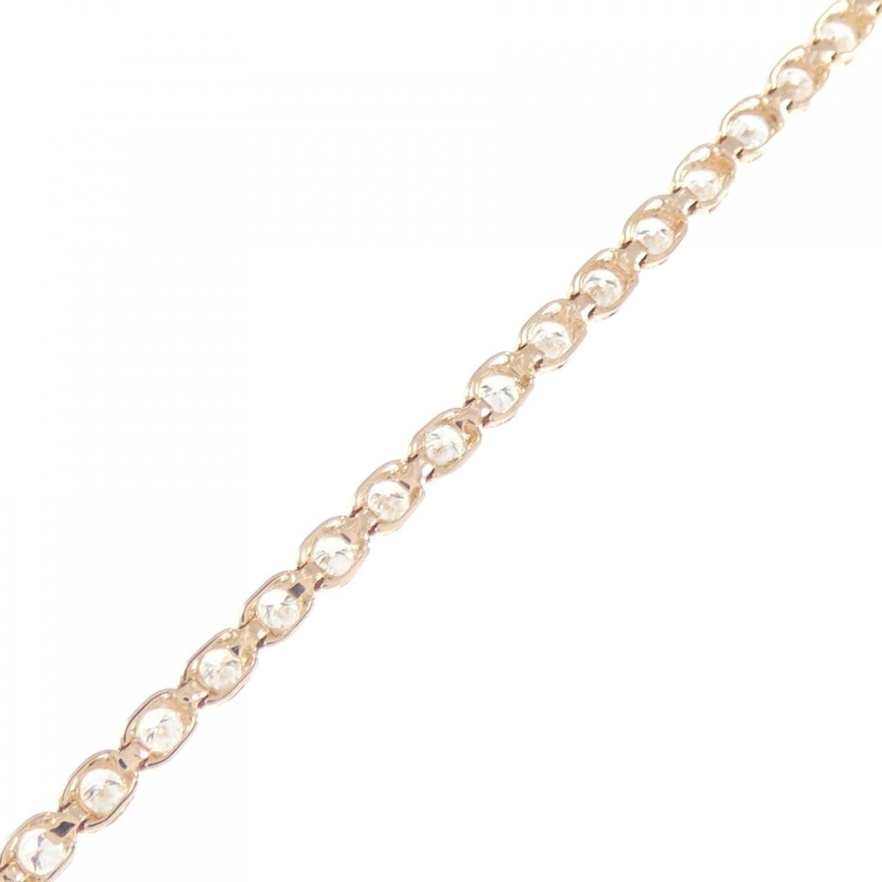 K18PG ダイヤモンド ブレスレット 1.10CT