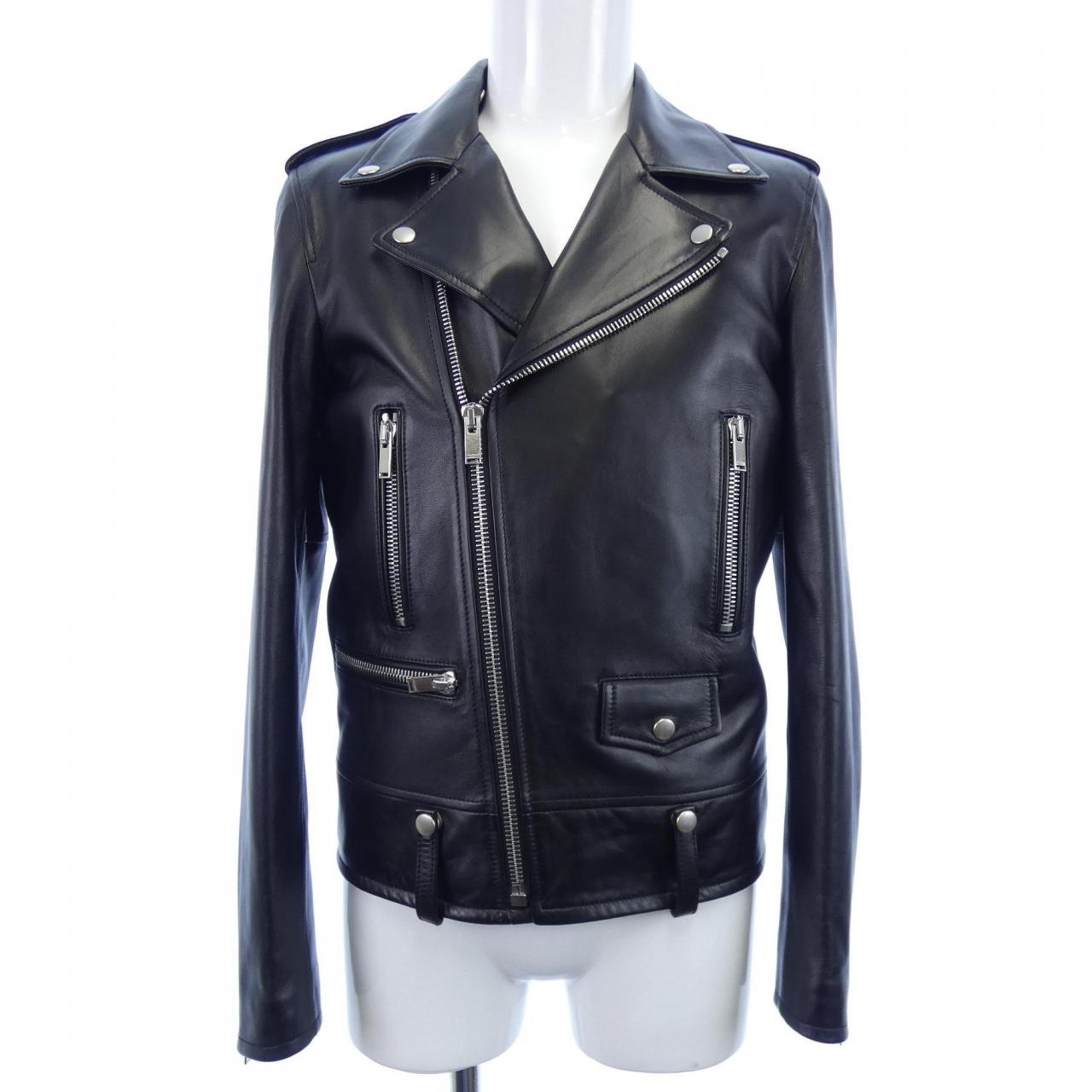 サンローラン SAINT LAURENT L01O　クラシックモーターサイクルジャケット 484284 Y5YA2 レザーライダースジャケット