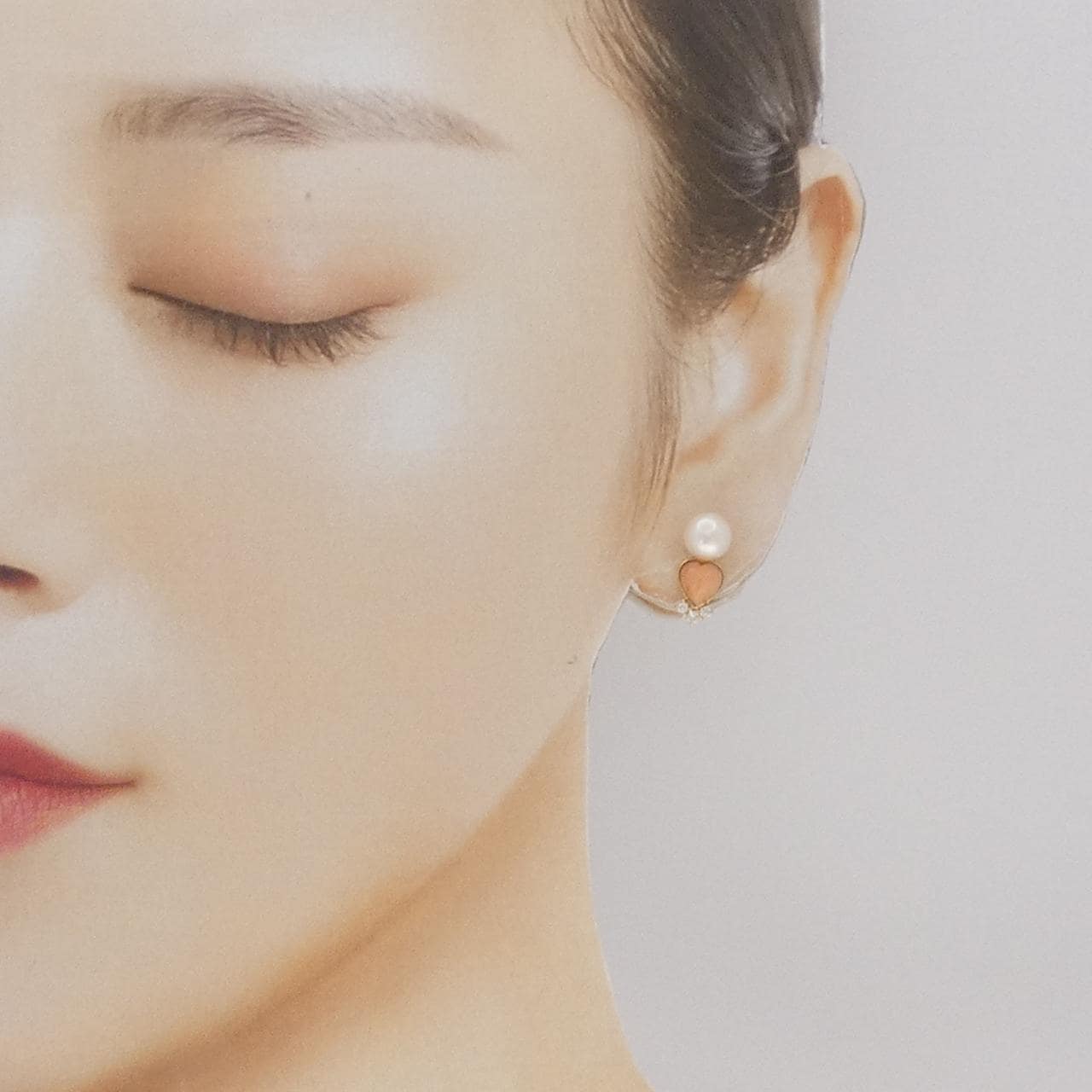 K18YG カラーストーン ピアス