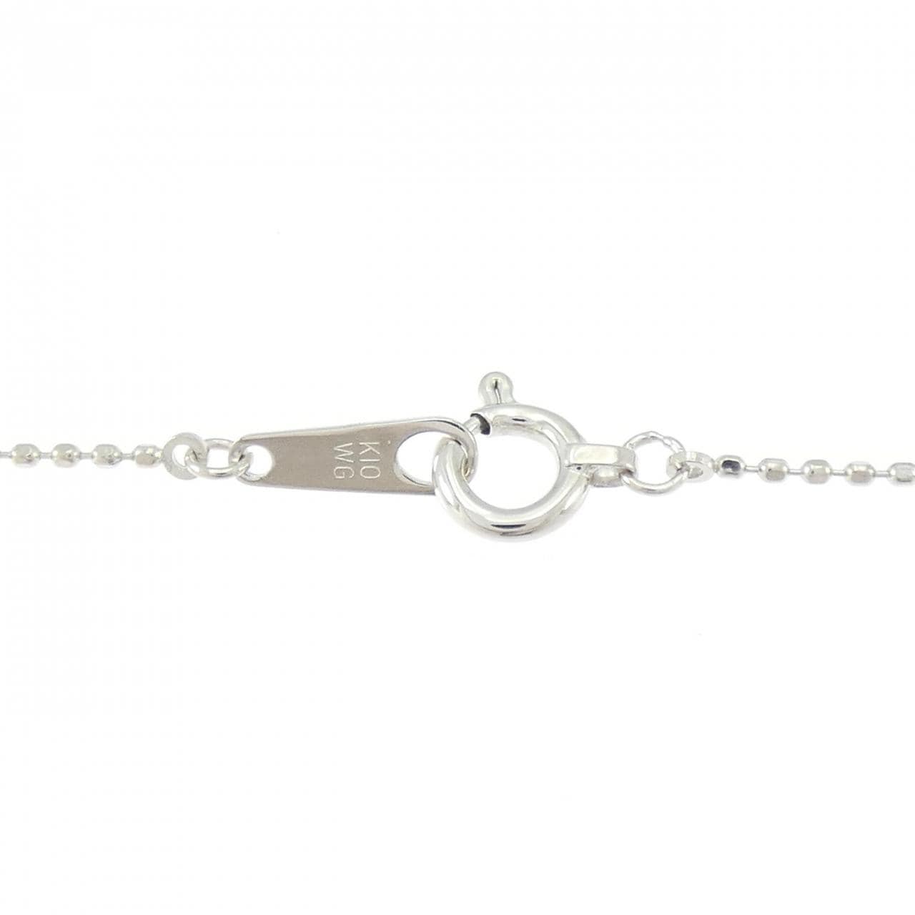 K10WG ブルートパーズ ネックレス 0.15CT