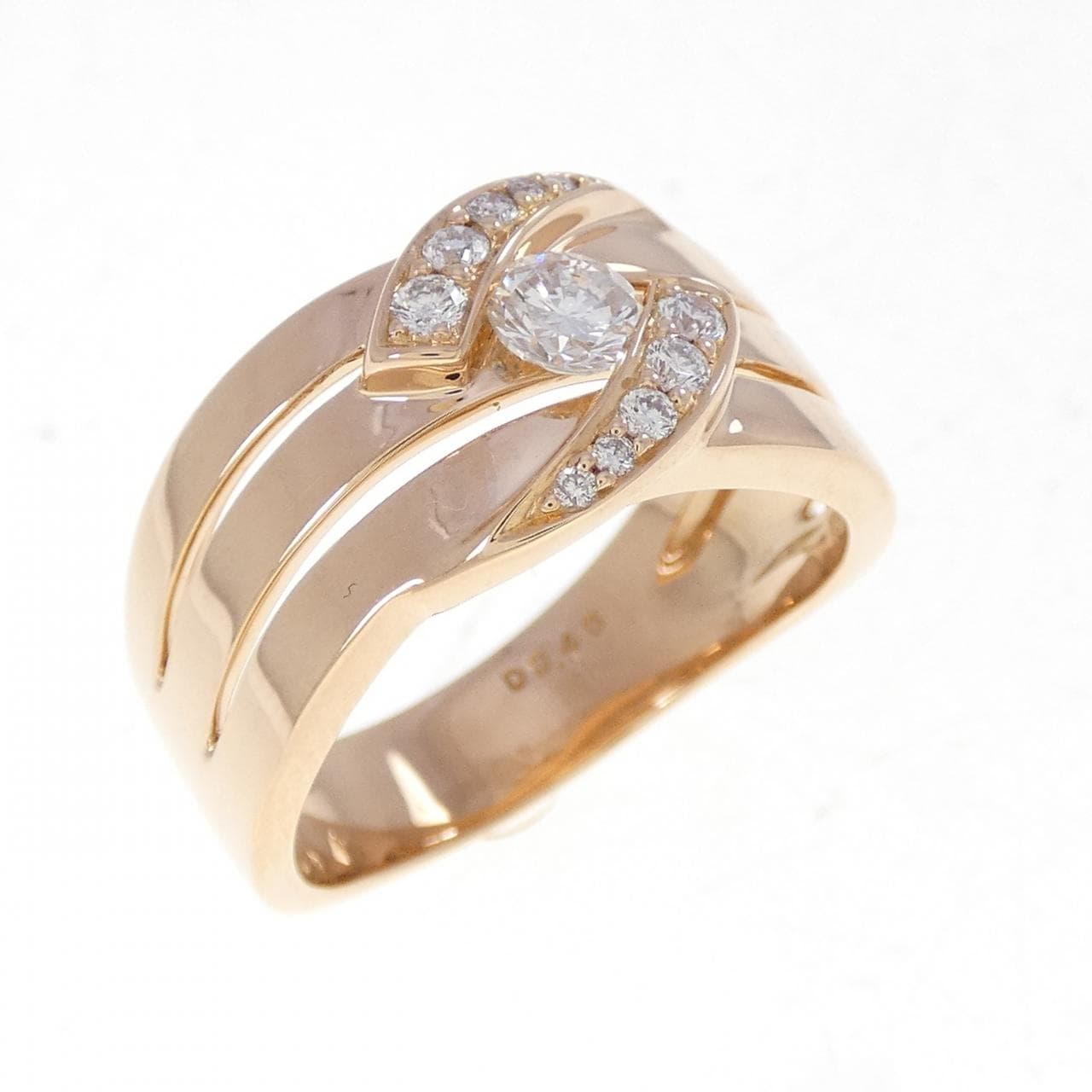 K18PG ダイヤモンド リング 0.40CT