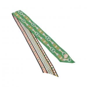 【未使用品】エルメス HARNAIS EN ROSACE ツイリー 063853S スカーフ
