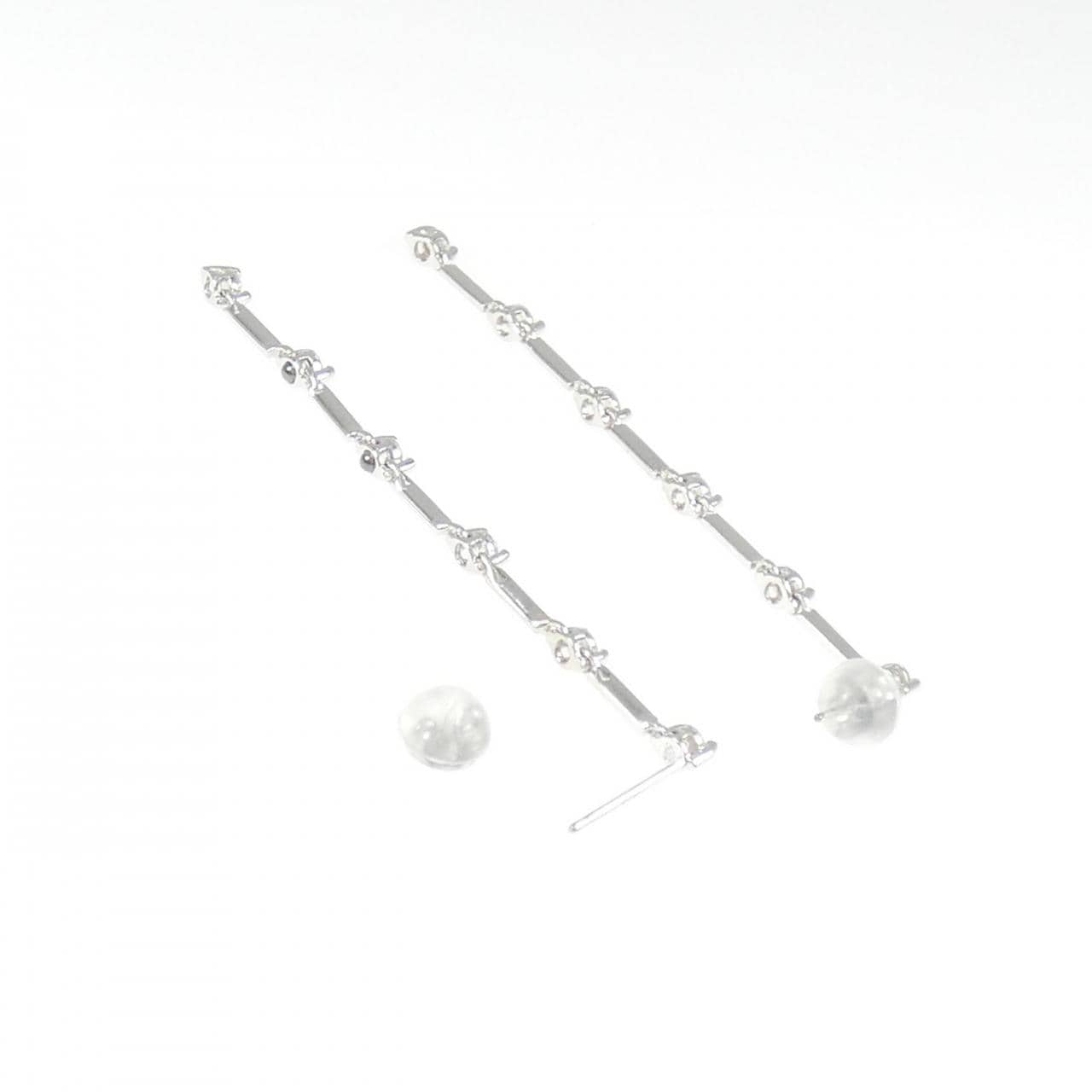 K18WG ダイヤモンド ピアス 0.50CT