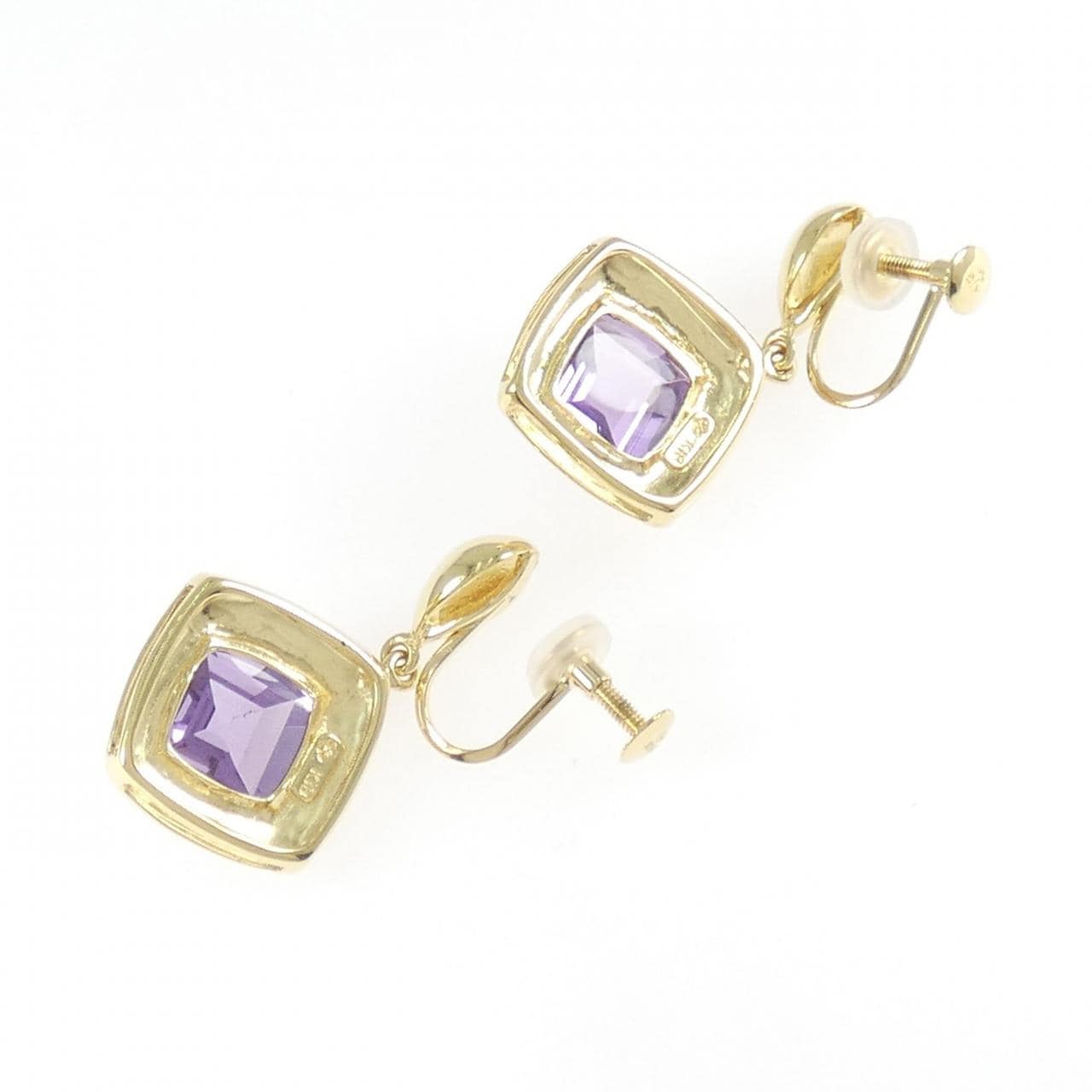 K18YG アメジスト イヤリング