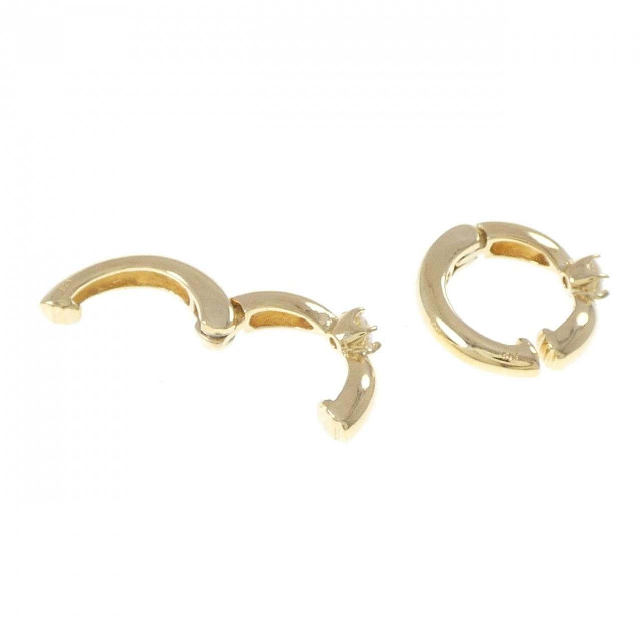 K18YG钻石耳夹0.20CT