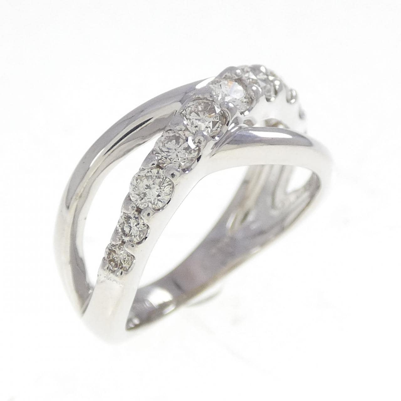 K18WG ダイヤモンド リング 0.50CT