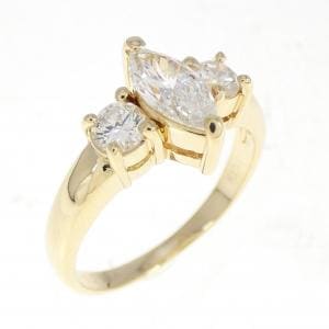 K18YG ダイヤモンド リング 0.435CT