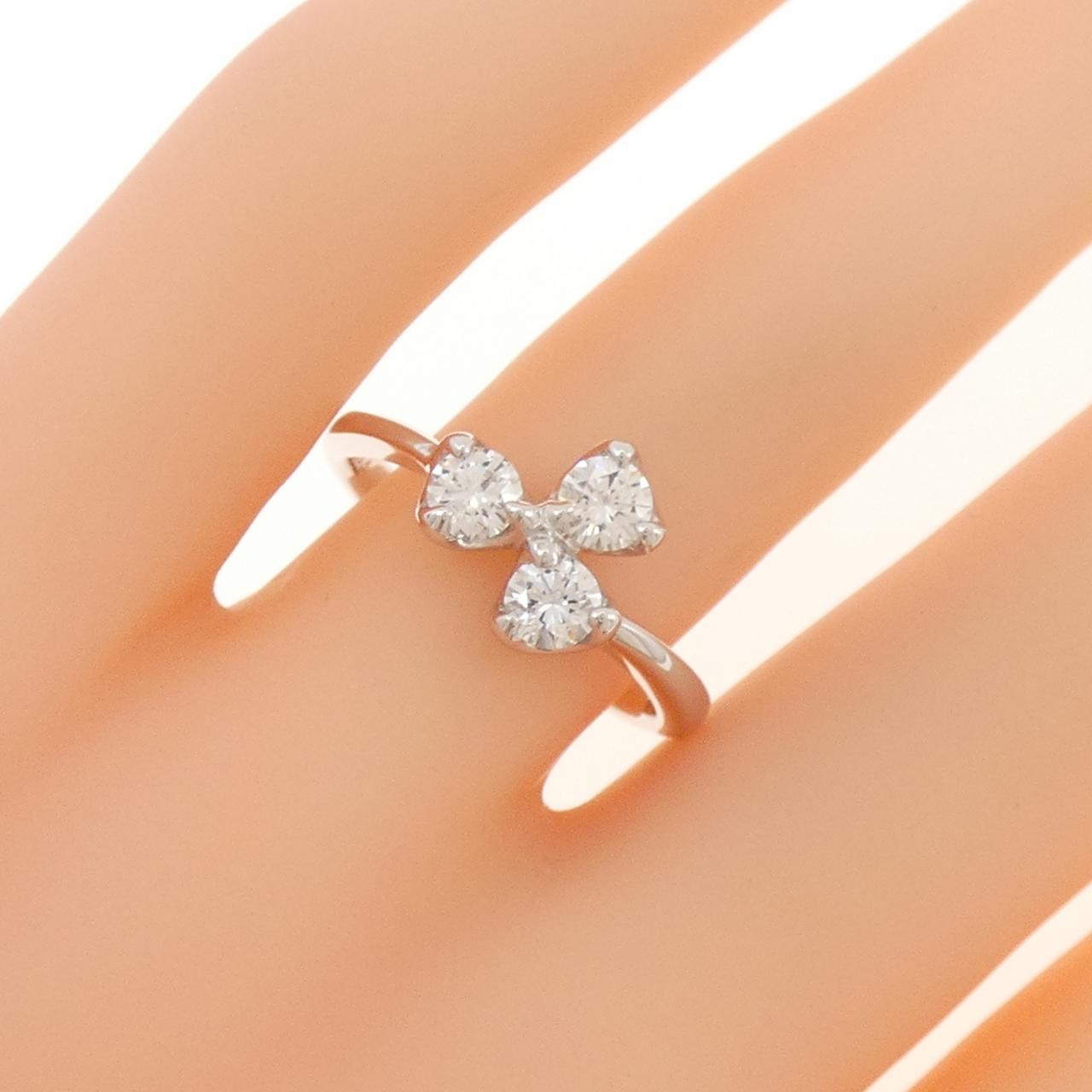 K18WG ダイヤモンド リング 0.54CT