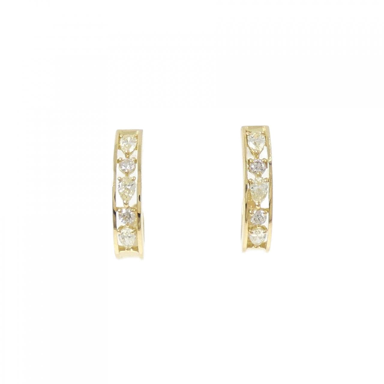 [新品] K18YG鑽石耳環 0.34CT