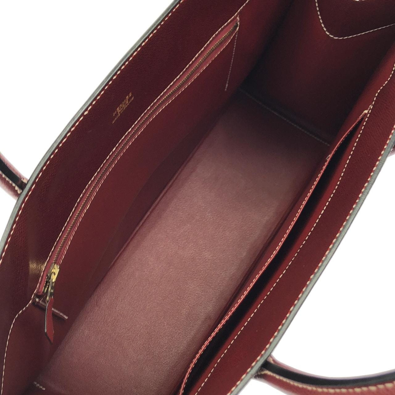 【ヴィンテージ】エルメス ホワイト バス GM バッグ