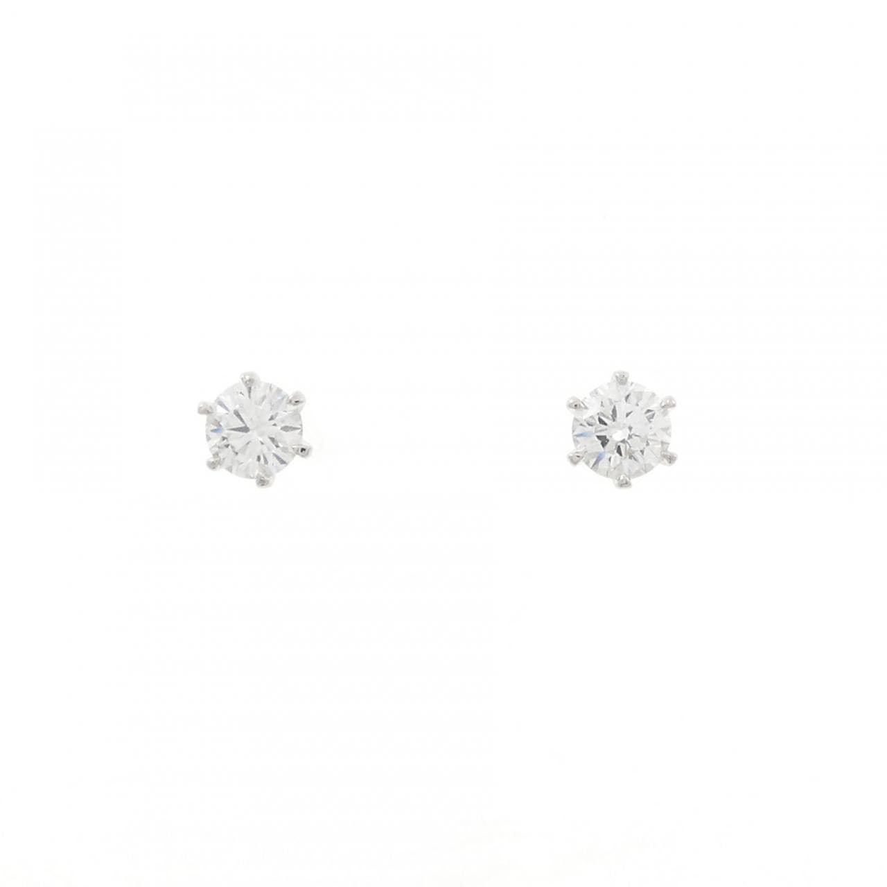 【リメイク】PT900/ST ダイヤモンド ピアス 0.252CT 0.269CT D VVS1 EXT-VG