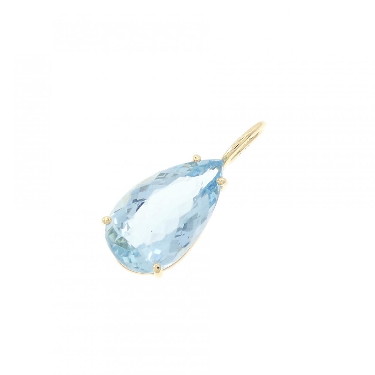 K18YG アクアマリン ペンダント 3.00CT