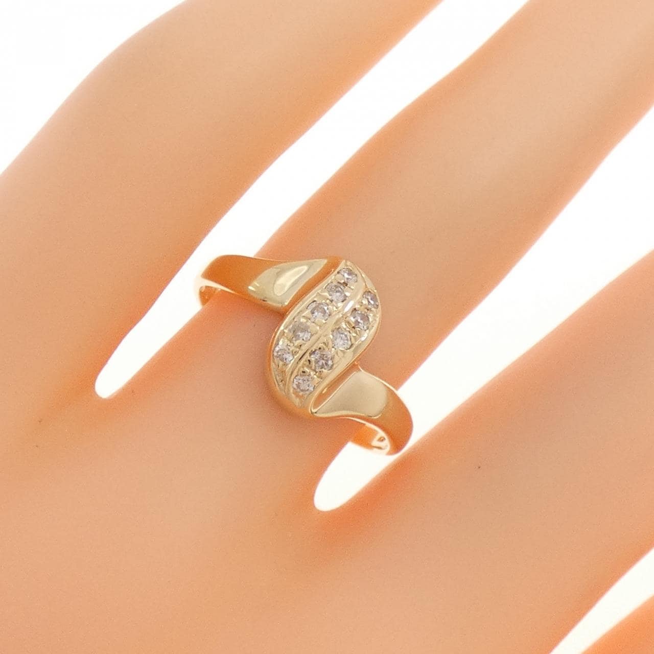 K18YG ダイヤモンド リング 0.11CT