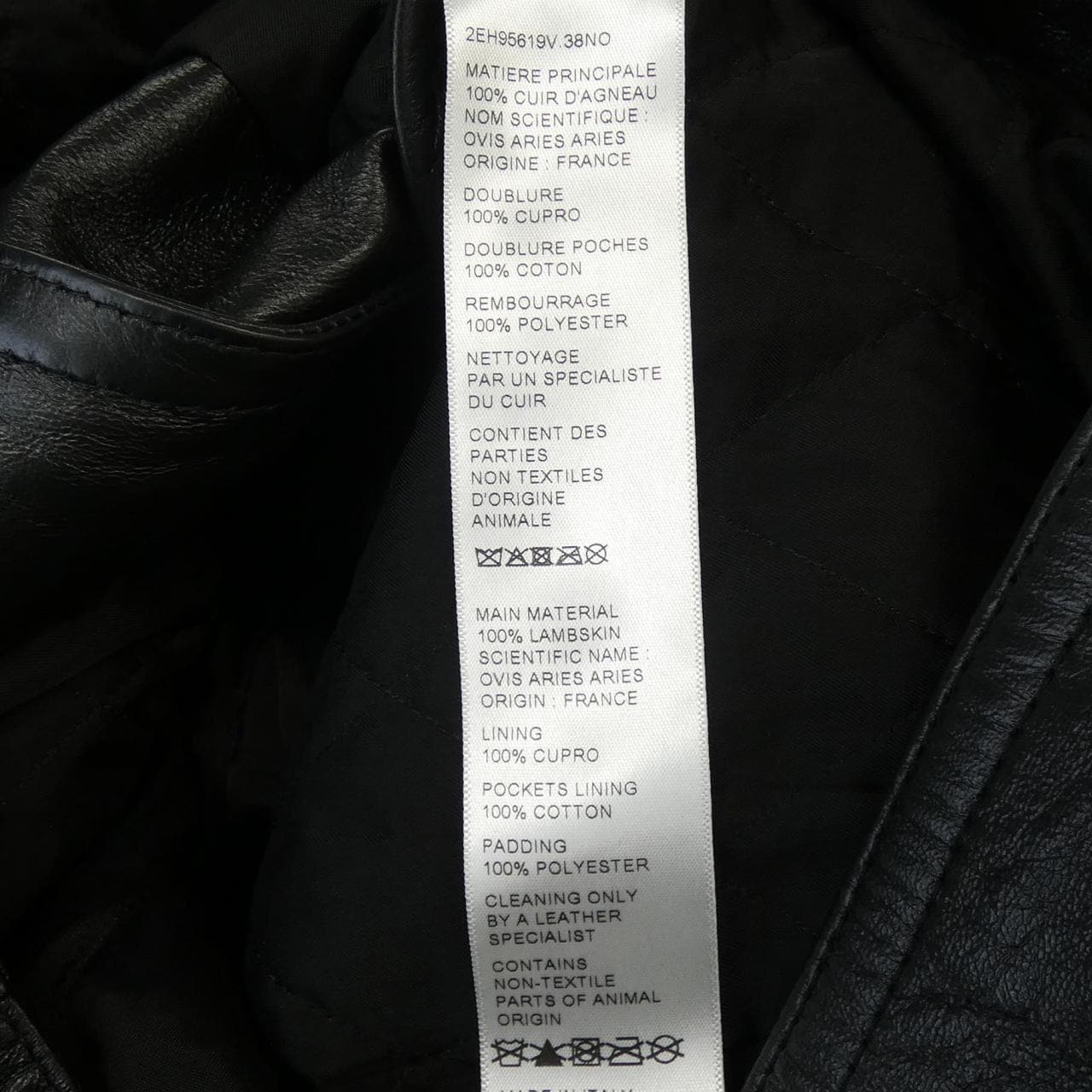 セリーヌ CELINE 2EH95619V レザーライダースジャケット