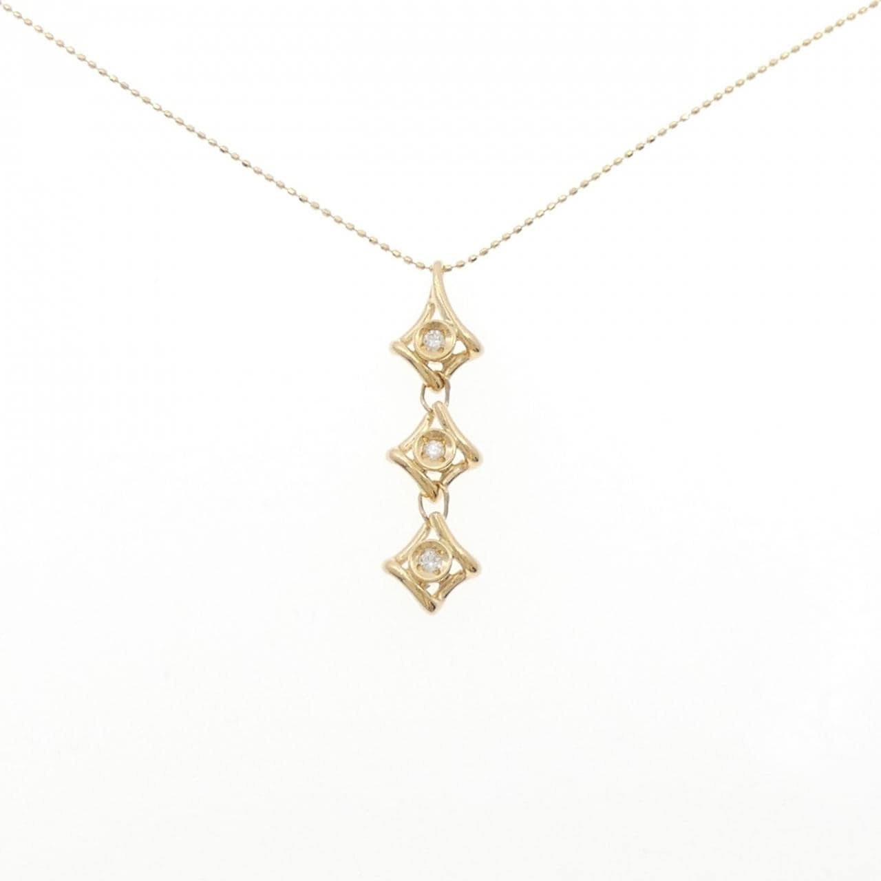 K18YG ダイヤモンド ネックレス 0.1CT
