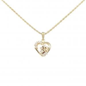 K18YG ハート ダイヤモンド ネックレス 0.22CT