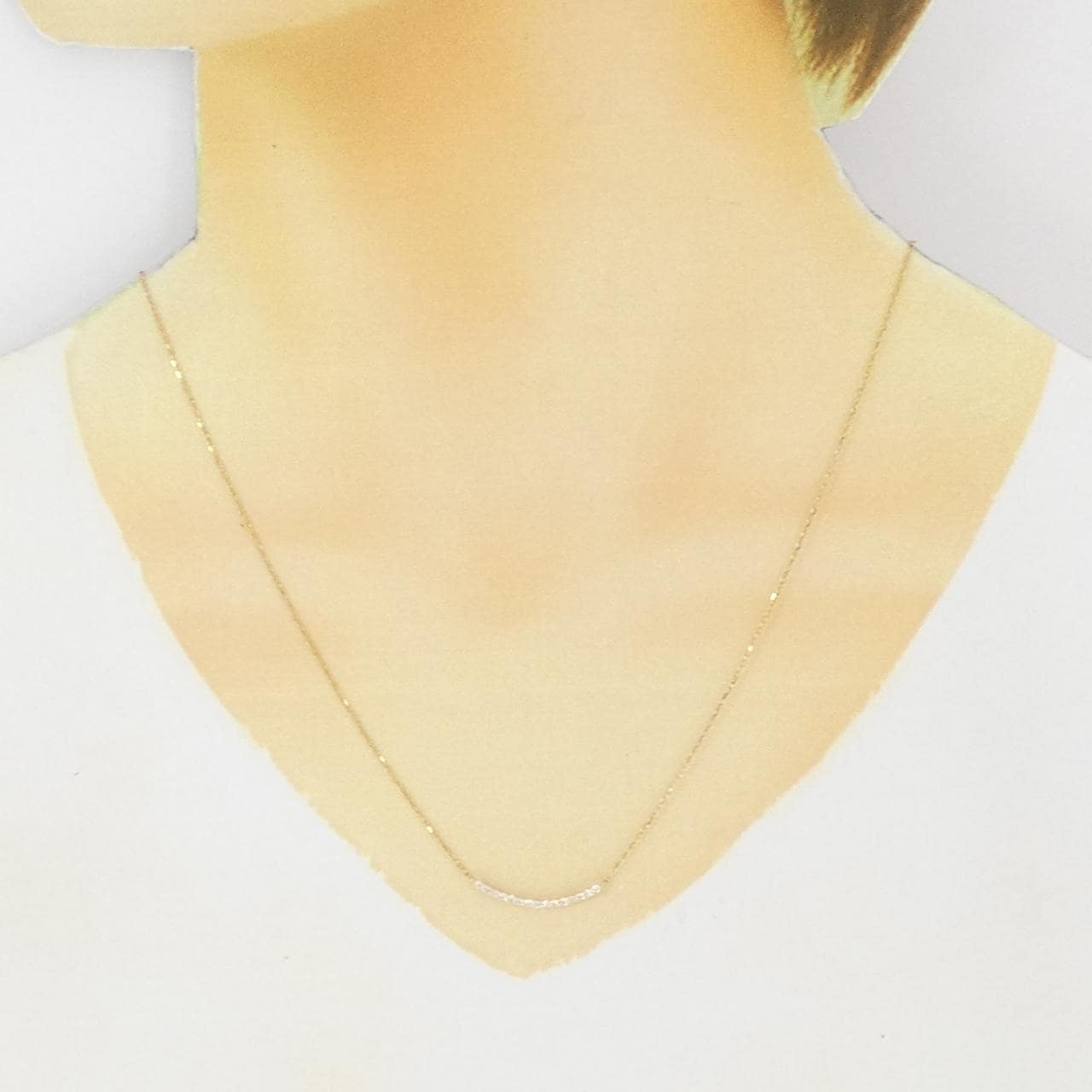 K18YG ダイヤモンド ネックレス 0.15CT