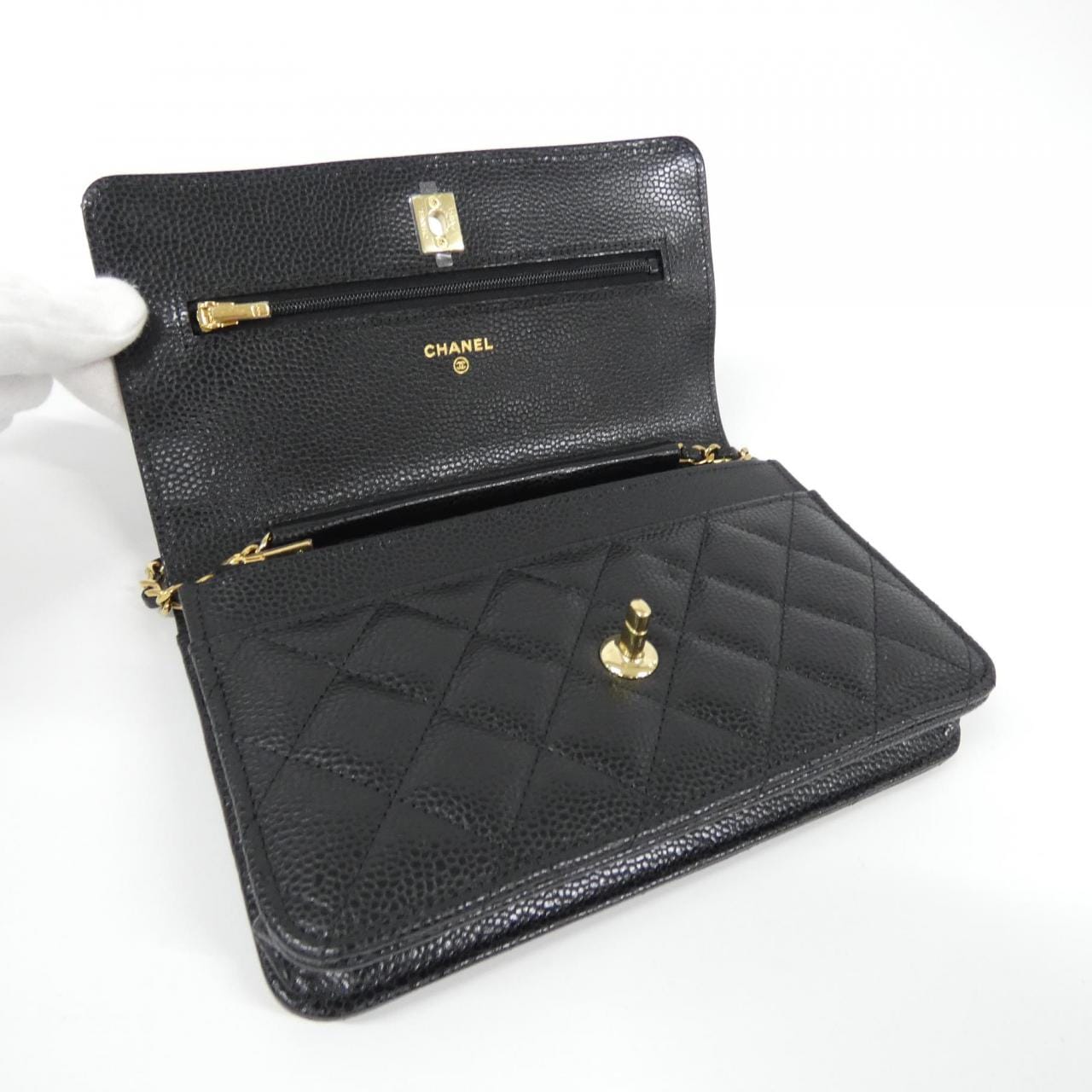 【未使用品】シャネル AP4241 チェーンウォレット