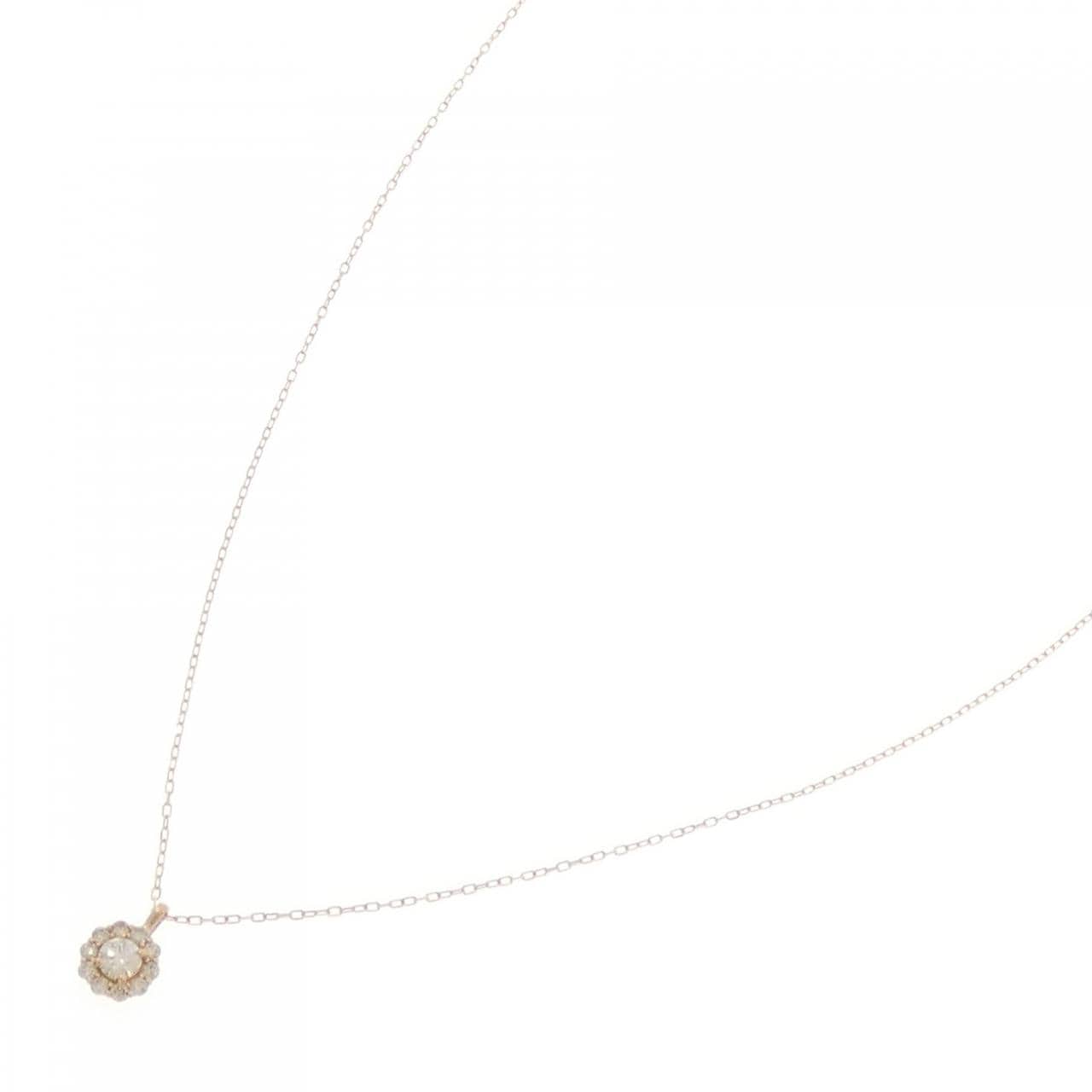 K18PG ダイヤモンド ネックレス 0.10CT