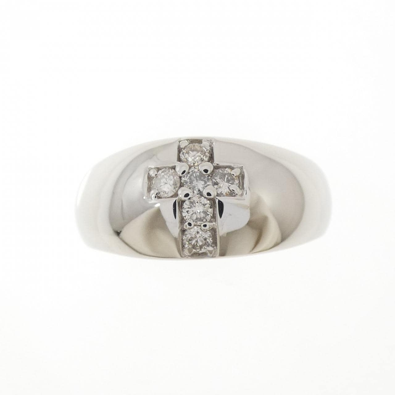 PT900 クロス ダイヤモンド リング 0.20CT