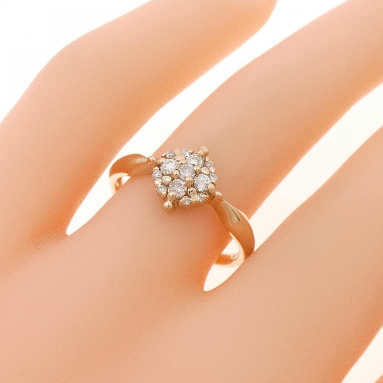 K18PG ダイヤモンド リング 0.20CT