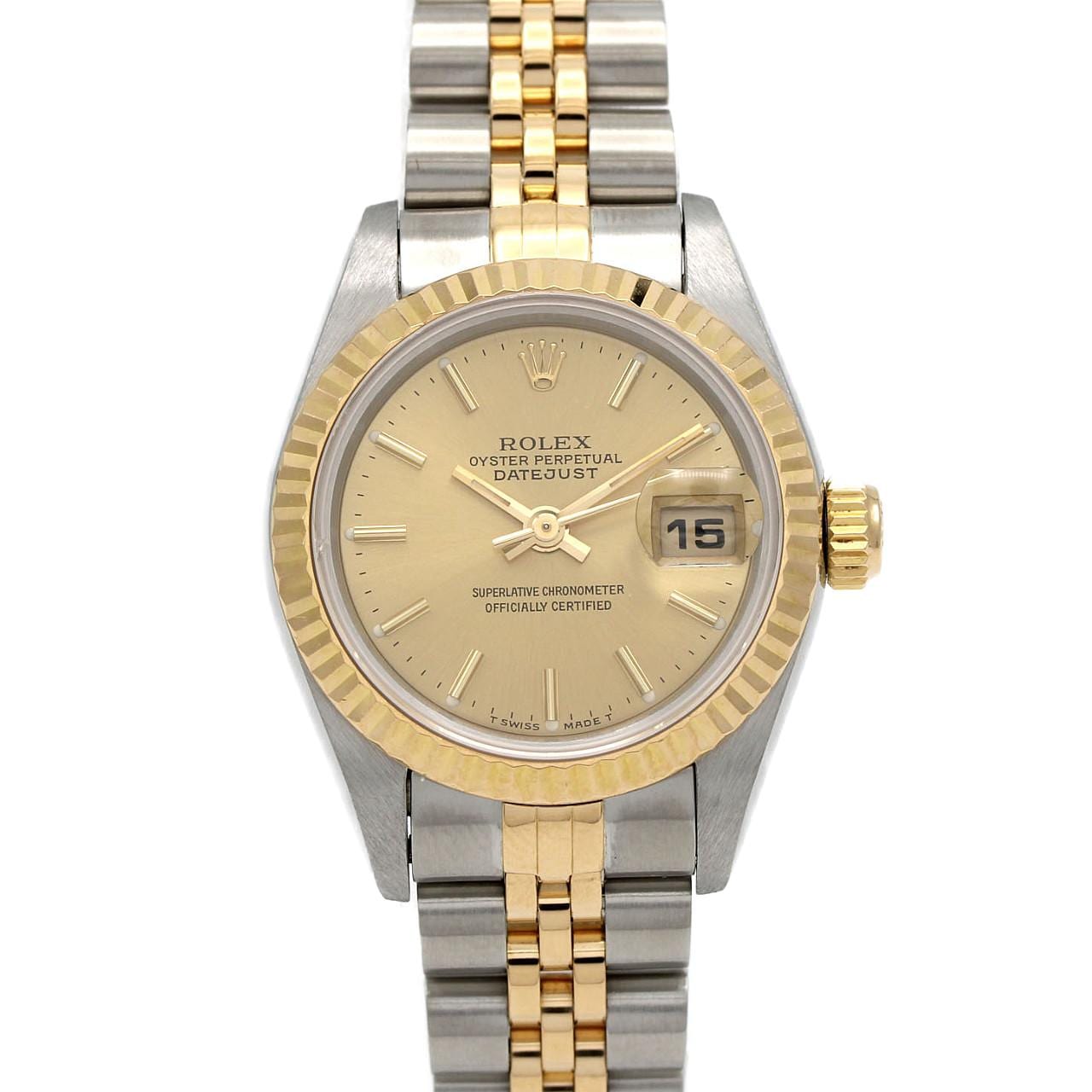 ロレックス デイトジャスト 69173 SSxYG 自動巻 S番