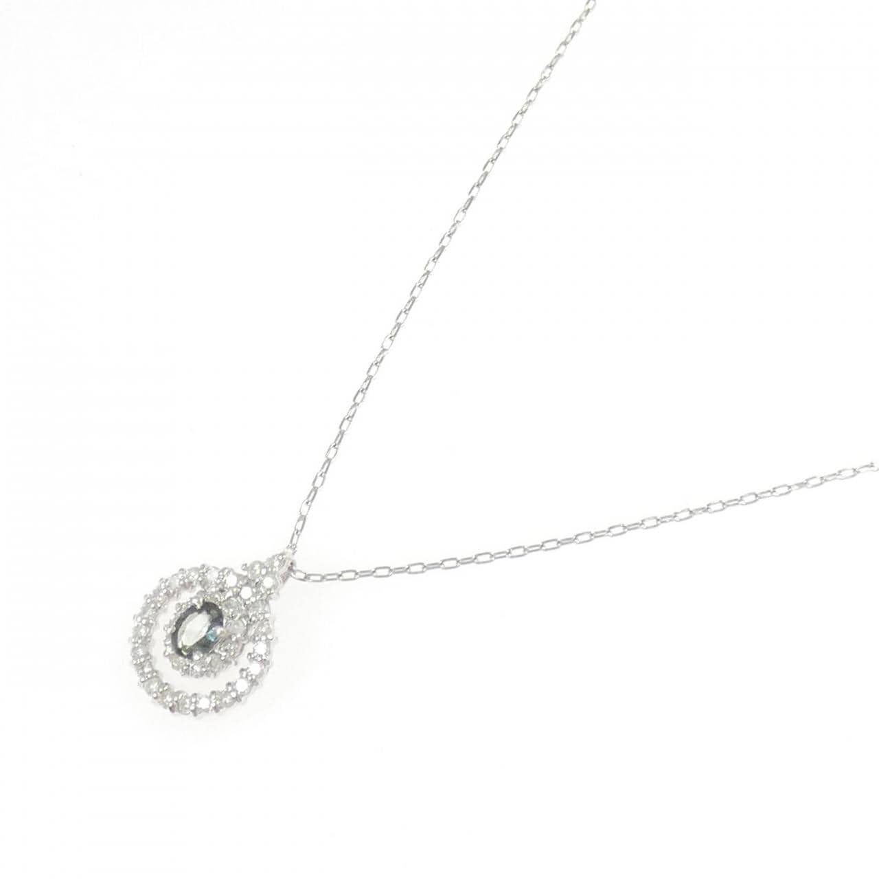 PT900/PT850 アレキサンドライト ネックレス 0.26CT