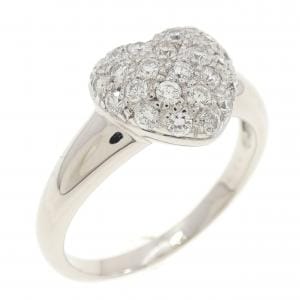 K18WG ハート ダイヤモンド リング 0.50CT
