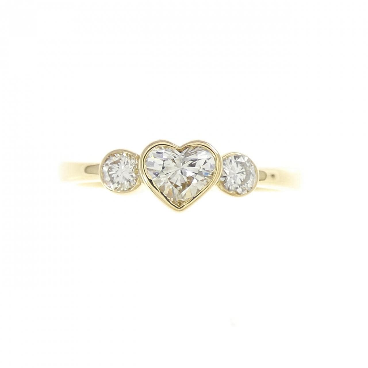 K18YG ハート ダイヤモンド リング 0.50CT